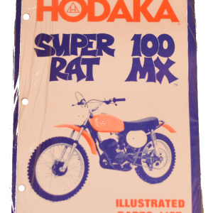 Original stock Hodaka illustrated parts schematics for the Model 98 (7 x 10")