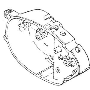 Black Clutch side cover