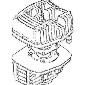 Cylinder noise suppressor rubber long