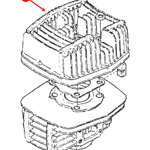 Cylinder head noise suppressor rubber