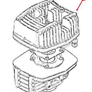Cylinder head noise suppressor rubber