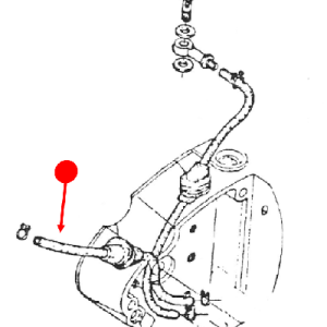 Black MP Oil line (inlet) tube