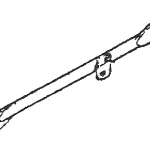 Rear backing plate stay