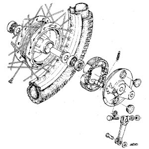 Rear wheel assembly Model 99