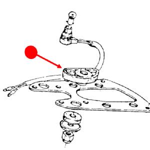 Speedometer rubber mount (upper)