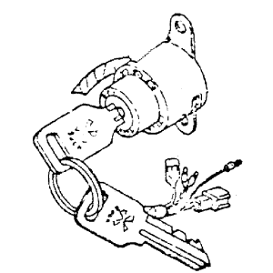 Main switch assembly with one key for the models 99 Road Toad and 02 Road Toad