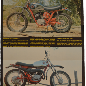 Hodaka 8 1/2" x 11" sales flier for the Model 96