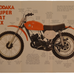 Hodaka 8 1/2" x 11" sales flier for the Model 98MX