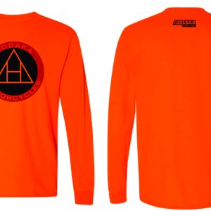Hodaka Logo Long Sleeve Safety Orange T-shirt