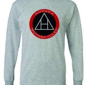 Hodaka Logo Long Sleeve Sport Grey T-shirt