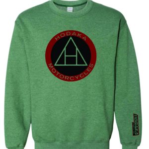 Hodaka Logo Heather Green Sweatshirt