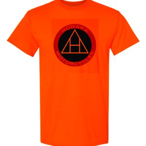 Hodaka Logo Safety Orange Short Sleeve  T-Shirt
