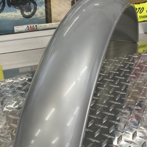 Preston Petty Metallic Silver Muder Fender that can be used as a replacement for the Factory Hodaka Stainless Steel Fenders