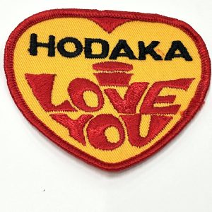 Hodaka " I Love You "  Patch. Measures 3 1/4" x 3 1/4"