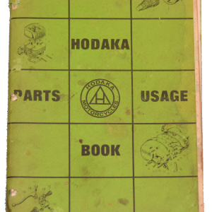 Used Hodaka parts usage book Model 90 92 92B 92B+ 93 93A