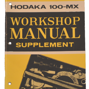 Used Original Stock Hodaka Supplement Workshop Manual for the Model 93A (7" X10").